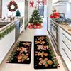 Christmas-Themed Diatomite Bathroom Rug—Non-Slip, Stain-Resistant Kitchen and Home Floor Mat
