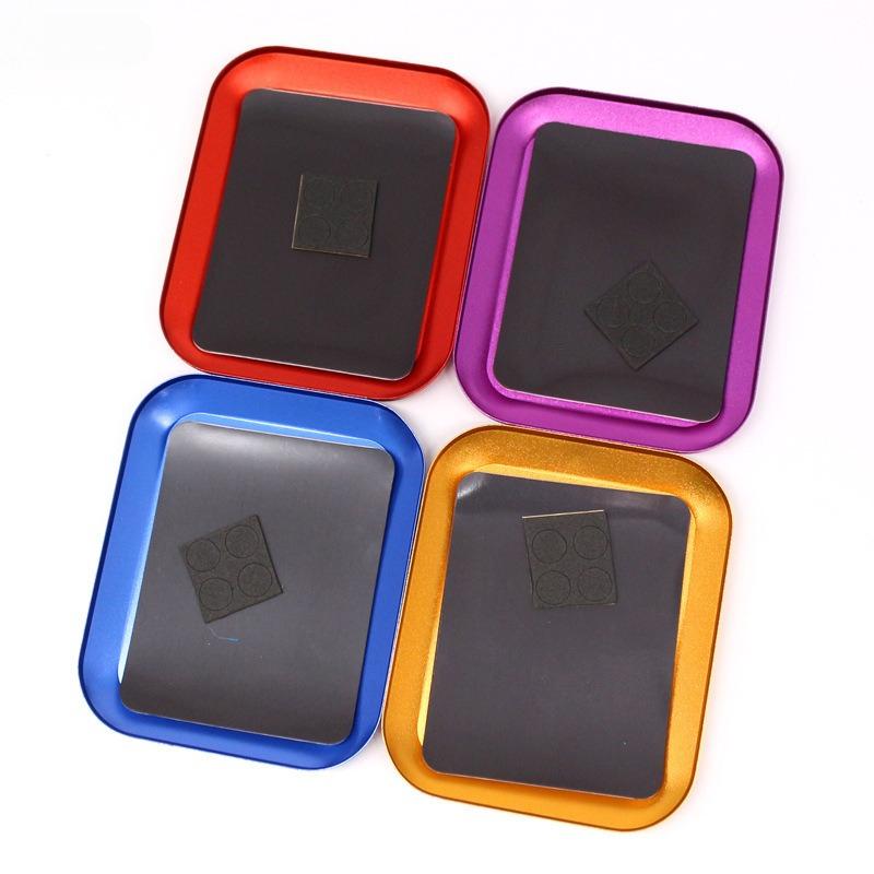 Aluminum Alloy Magnetic Screw Tray RC Model Repair Tool Plate for Airplane Car Boat Crawler Axial SCX10 D90 D110 Workshop