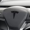 Car Sticker 2025 Hot 1Pcs Car Steering Wheel Sticker Emblem Cover Interior Accessories For Tesla Model 3 Y S X Roadster Juguete