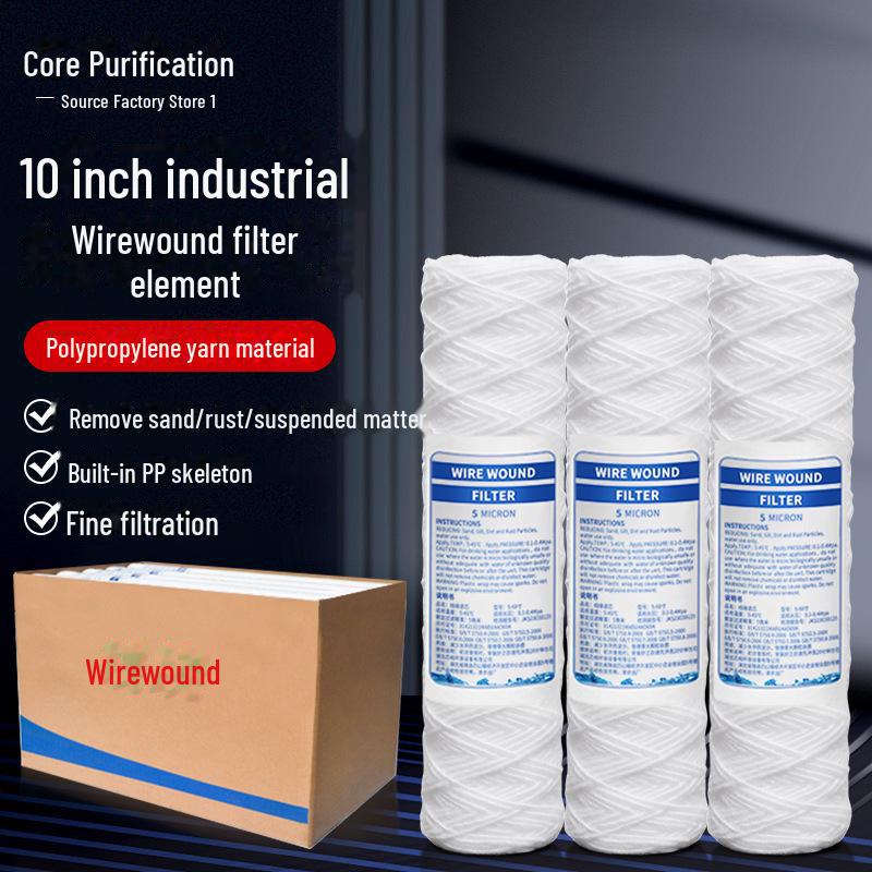 10-inch PP Cotton Wire Wound Filter Element for Electroplating & Pure Water PCB Equipment