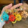 Schlüsselanhänger mit Handschlaufe und Mini-Basketball, Schlüsselanhänger aus poliertem Edelstahl, Schulranzen, Rucksack, Dekoration, Anhänger, Unisex-Schlüsselring