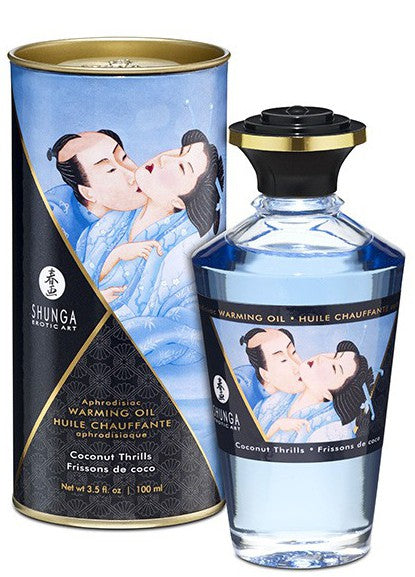Warming Aphrodisiac Massage Oil - Frisson COCO 100 mL - Shunga - Massage Oil