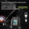 Allarme Temperatura Alimentazione Solare Tempo Reale Moto TPMS Con 2 Sensori Esterni Sistemi di Allarme Pneumatici Moto MT20 Sistema di Monitoraggio Pressione Pneumatici