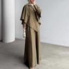 2026 Cross-border European and American women's clothing Amazon irregular top casual pants wide-leg pants two-piece set