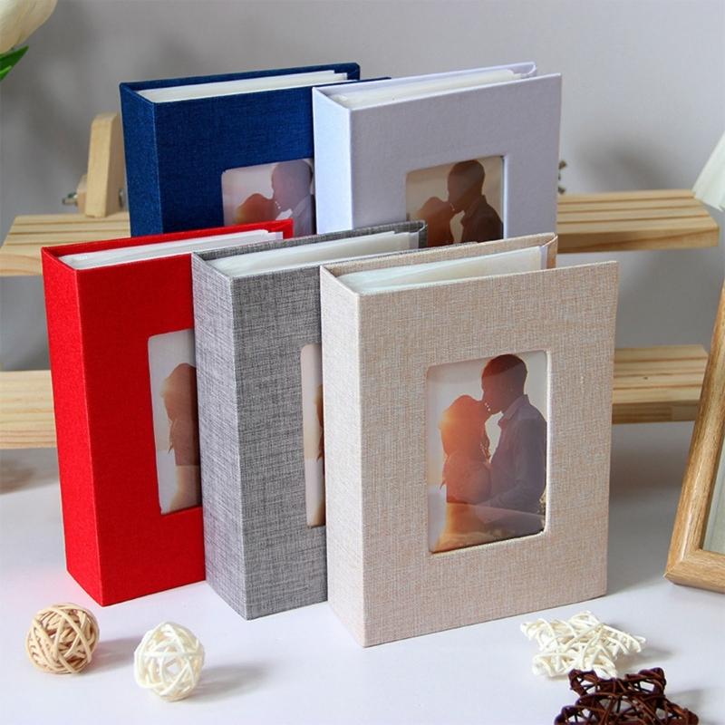 Photo Album 4x6 with 100 Pocket Fabric Linen Cover Photo Book Slip-in Picture Albums for Baby Wedding Family Mother Day