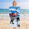 One Piece Stylish Digital Printing Beach Towel Quick‑Drying Absorbent Blanket for Beach Pool Gym Travel C393