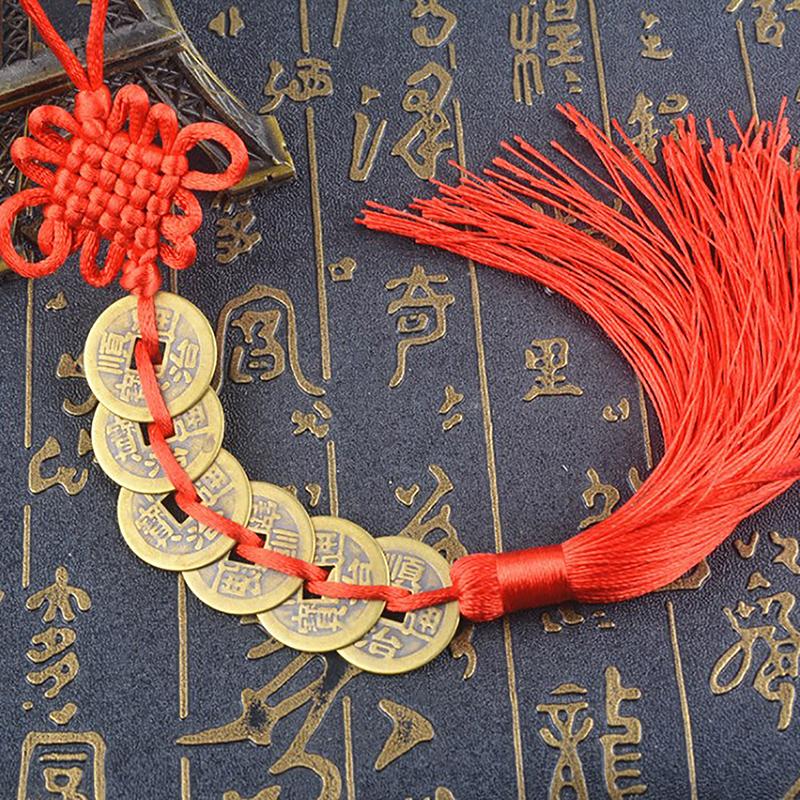 Pięciu cesarzy Pieniądze Autentyczny wisiorek z dyni Zhaocai Dom Miejski Miedziana moneta Rozwiąż Talizman Od Drzwi do Drzwi Feng Shui Amulet