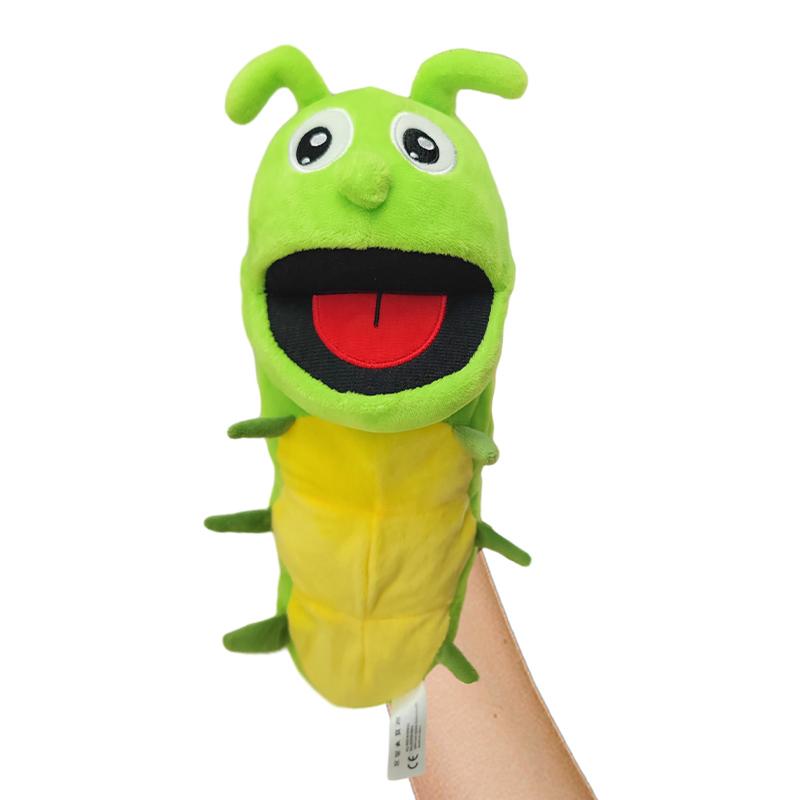 Insect Plush Hand Puppet Storytelling Bee Ladybird Butterfly Soft Stuffed Plush Toys Early Education Hand Finger Story Puppet 30cm