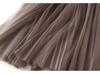 Women's Starry Sky Pleated Mesh Skirt - Stylish Autumn/Winter 2025