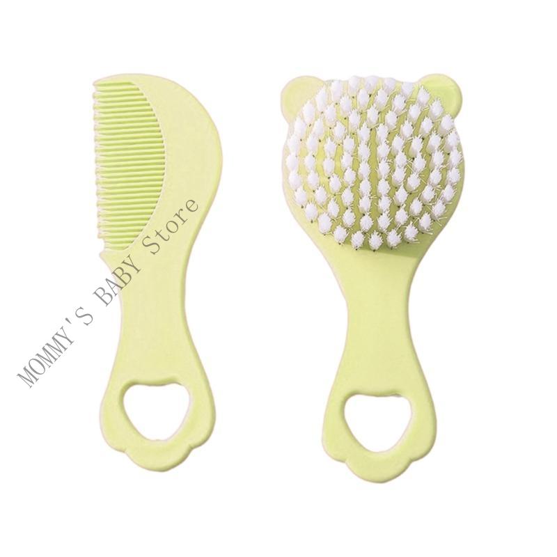 H3CD Cartoon Baby Grooming Brush Set Specially Design Hairbrush and Comb for Infants
