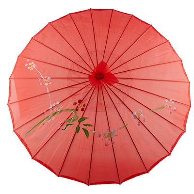 Durchscheinender Regenschirm aus Seidentuch, für Damen, alter Tanz, antikes Ölpapier, Regenschirm