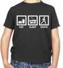 Manger Dormir Skater - T-shirt Enfant - Skateur - Skateboard - Skateboard - Amour
