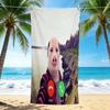 1Pc Pig Face Call Scare Beach Towel, Quick Dry, Multi-Use for Beach Pool Gym Yoga Home Travel, Christmas, Halloween, Xmas Gift M928748
