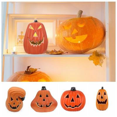 Reusable Pumpkin Led Lamp Glowing Pumpkin Floor Lamp Halloween Pumpkin Lantern  Festival