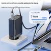 Toocki 100W C-C Super Fast Charging Transparent Display Data Cable for Huawei, Apple, Xiaomi.