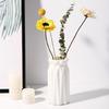 Multifunctional White Plastic Vases Shatterproof Design Faux Ceramics Vases for Living Room Dining Room Office Decors