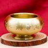 Brass Rotating Purple Fire Treasure Pot: Sand Gold Ingot & Hundred Blessings Jar for Good Luck