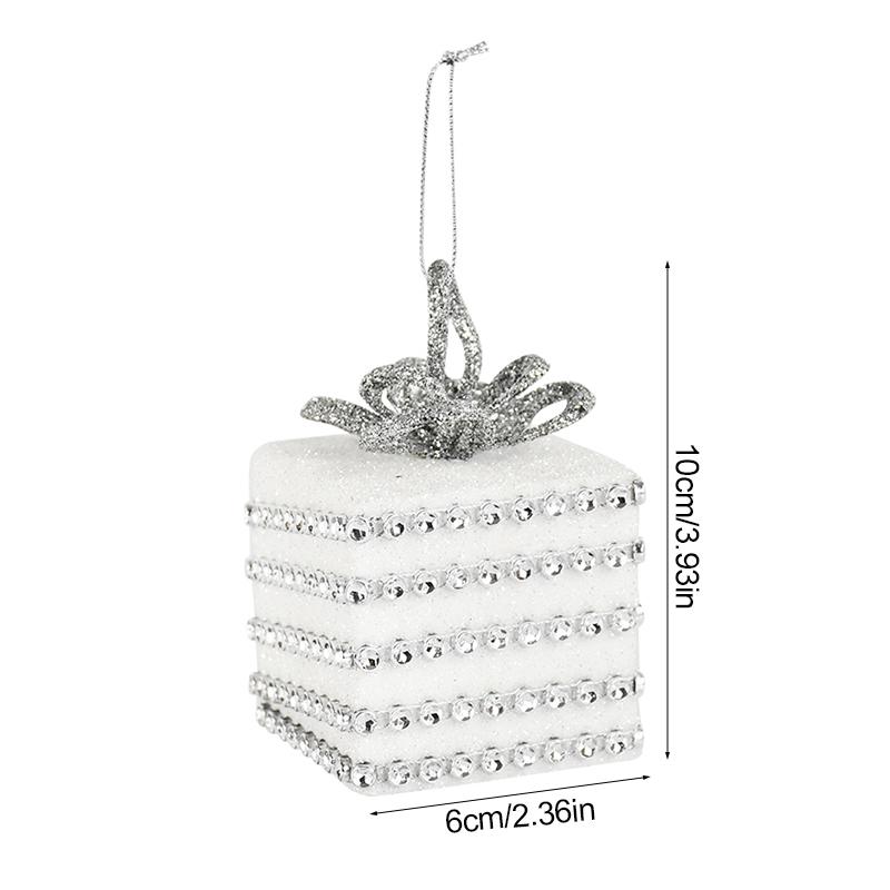 Big Christmas Balls Ornament White Foam Xmas Tree Hanging Pendant Gift 2025 New Year Home Party Decoration Navidad 2025 Supplies