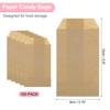 uxcell 100pcs Kraft Paper Treat x Kraft Candy Flat Favor Small Gift Bags for and Brown Bags, 6" 3" Oil-Proof Bags, Bags, Bakery, Cookies, Desserts,