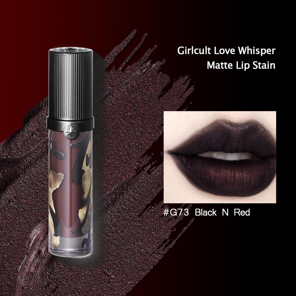 Girlcult Love Whisper Matowy Płynny Szminka Aksamitnie Miękki Matowy Tint do Ust Lekki Nie Wysuszający Długotrwały Wykończenie Soft Focus do Odważnego Codziennego Makijażu Prezent