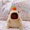 Little Red Book Capybara & Guinea Pig Plush Keychain Ornament