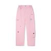 Li Ning X Taka Sha Collaboration Letter Mid-Rise Breathable Versatile Straight-Leg Casual Pants Women Bottoms Light-Pink AKXV340-3