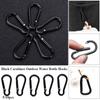5pcs 3.6*46mm Spring Snap Clip Aluminium Alloy Water Bottle Hooks Climbing Keychain  Outdoor Tool