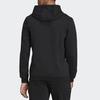 Adidas Solid Color Soccer Sport Pullover Hoodie Men Tops Black H57512