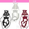 OLYOLY Color Sexy Cosplay Underwear Super High Leg Leotard Brazilian Open Bust Open Crotch Perforated Large Size Babydoll Lingerie Black White Red [3