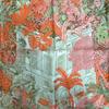 HERMES FAVBOVRG TROPICAL FAVBOVRG TROPICAL Faubourg Tropical silk Calle 90 scarf Orange silk Women Used