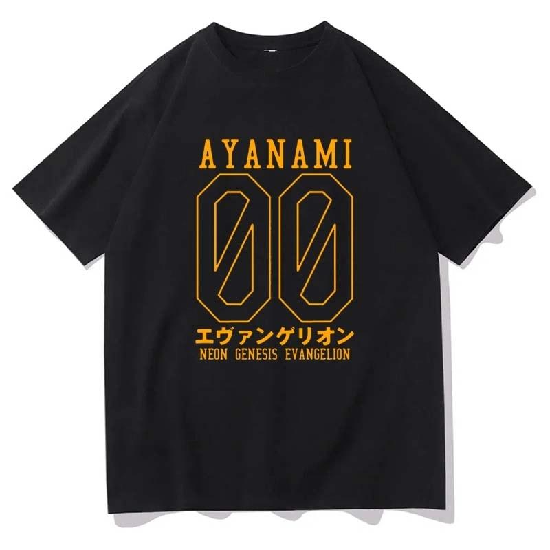 Neon Genesis Evangelion Printed T-shirt Women Men Summer Harajuku Casual Loose Fashion Streetwear Y2K Short Sleeve Tops T-shirt