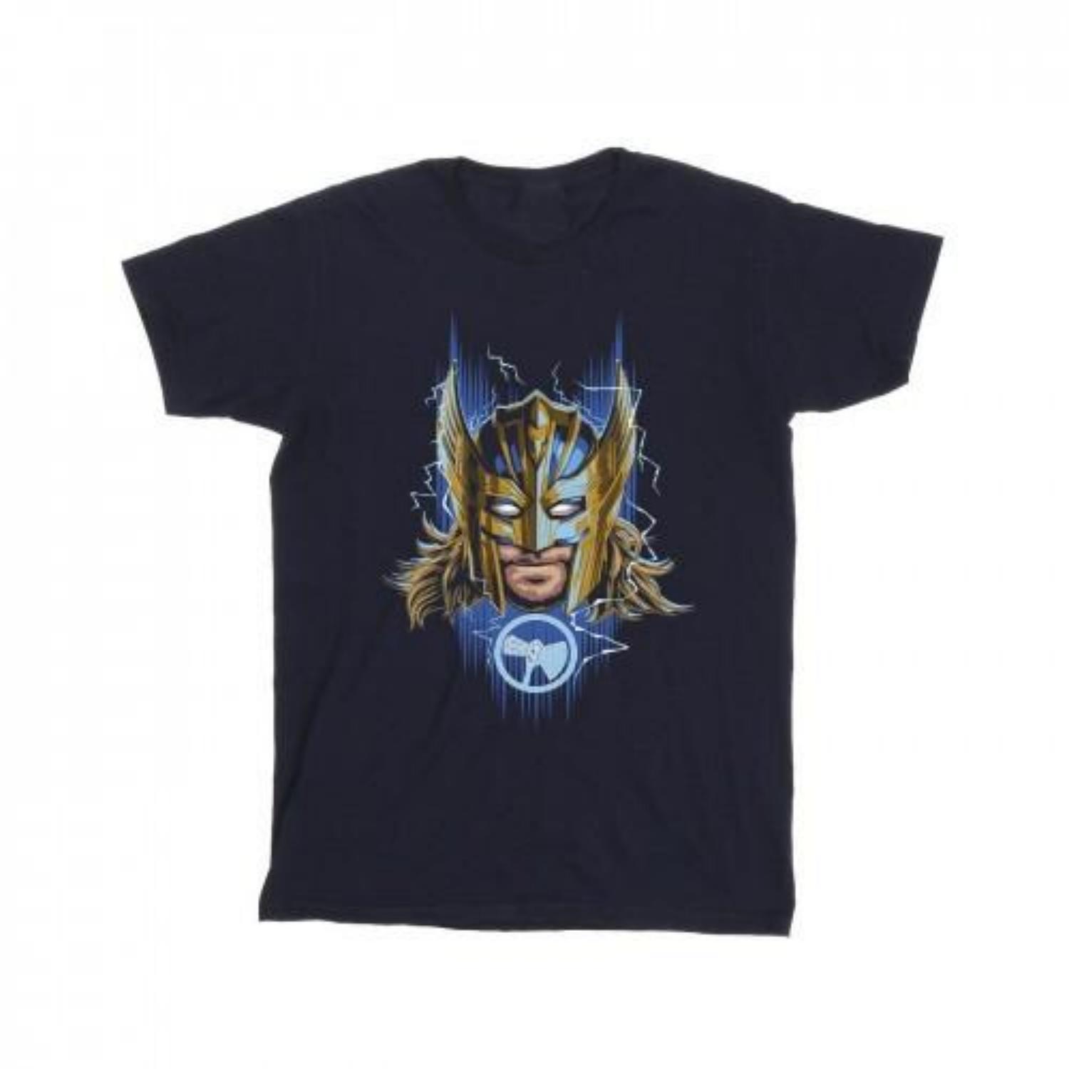 

Marvel Mens Thor Love And Thunder Mask T-Shirt S чёрный