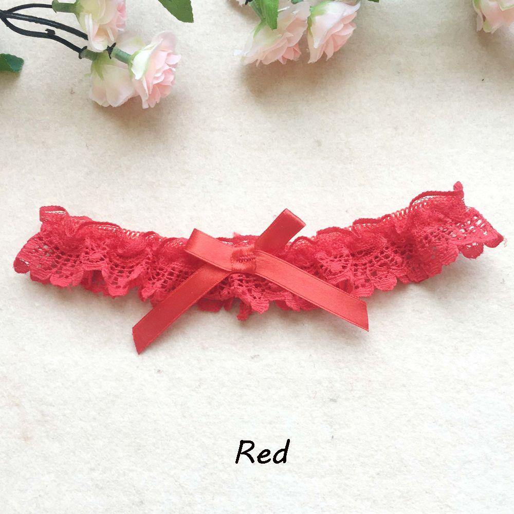 1PC Frauen Rote Rose Blume Strumpfbänder Hochzeit Spitze Bein Ring Set Gürtel Oberschenkel Ring Damen Kleidung Zubehör Hosenträger Bein Strumpfband