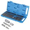 40pcs Star Spline Hex Socket Bit 12in 38in Square Drive with Blue Toolbox Hand Tool for