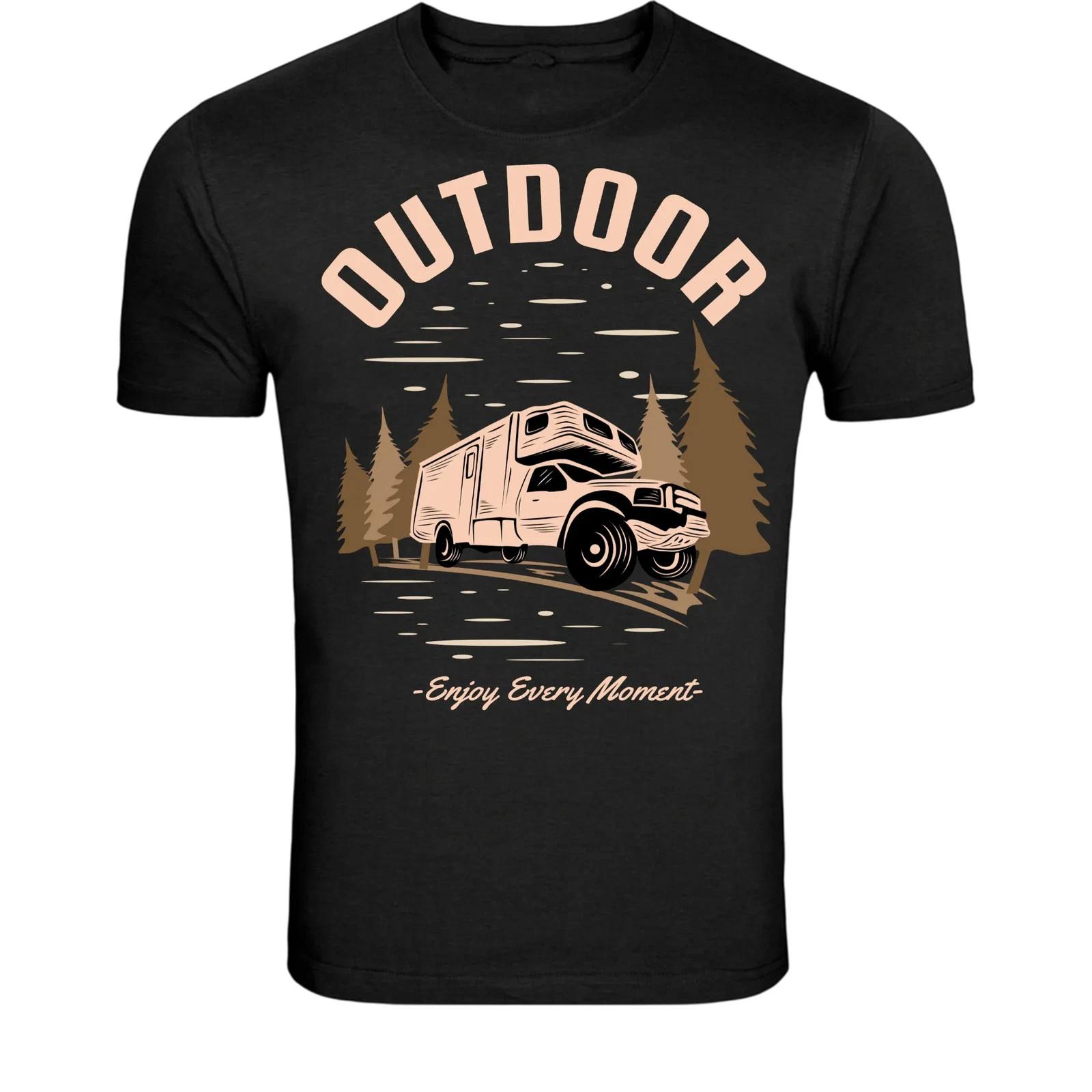 Outdoor Camper Van Adventure T-Shirt - Road Trip Camping Graphic XXXL
