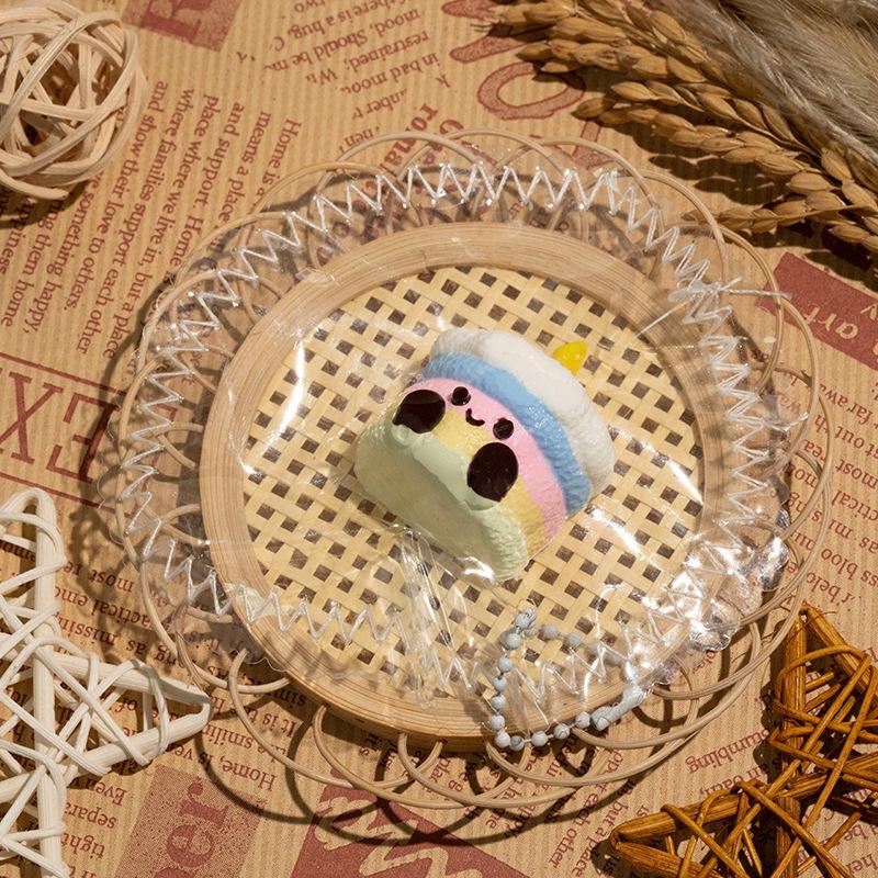 Silicone Simulated Food Squishy Slow-rebound Kids Toys, Handmade Ornaments for Street Stalls, Squeeze Stress Relievers
