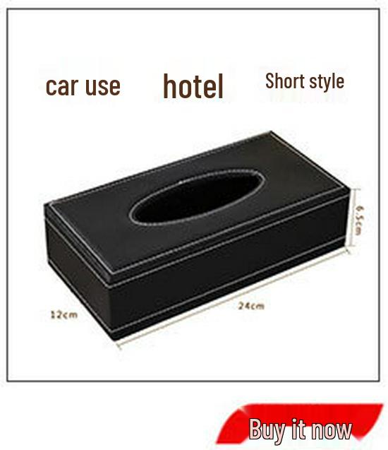 Leather Double Pen Holder - Multifunctional Desktop Storage Box for Office Stationery