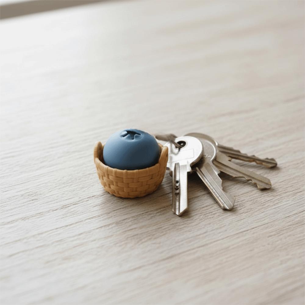 Cartoon Simulation Blueberry Keychain Mini 3D Printed Key Chain Backpack Accessory