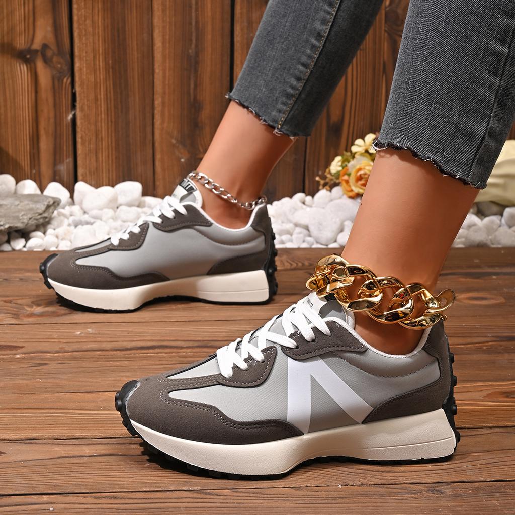 Women Sneakers New Casual Versatile Thick-soled Running Sneakers Women Fashionable High-quality Luxury Lace-up Shoes Women