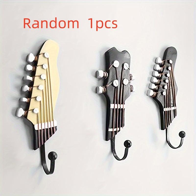 (Random Style)1pc Hot Creative Decorative Hook Birthday Gift Living Room Bedroom Hanging Decoration Guitar Resin Hook Suitable for Living Room