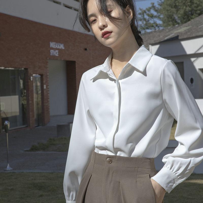 Women's Elegant Long-Sleeve Chiffon Shirt - Spring/Summer Fashion