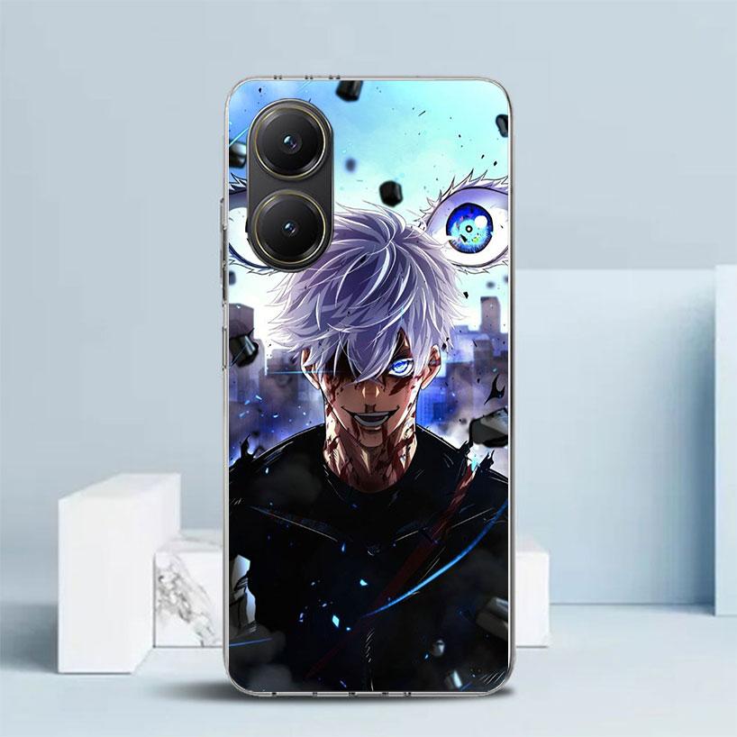 Kaisen J-Jujutsu Gojo Satoru Phone Case For Xiaomi Poco F7 Ultra X5 X6 X7 Pro M7 Redmi 15C 15 13C 13 12C 12 10C 10 10A 9 9C 9A 9