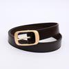 Belt for Women with Jeans Belt Genuine Leather Women's Fashionable Pin Buckle Versatile Decorative Cowhide Sweet Style