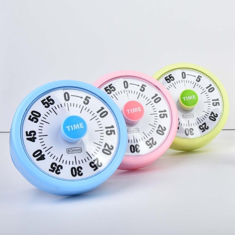 Easy Operation Rotary Timer For Cooking Study Exercise Time Management Tool Countdowns Alarm Clock for Kitchen