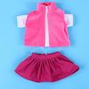 3 teile/satz Mädchen Puppe Kleidung Kleid Anzug Set Top Rock Mantel für 18 zoll Mädchen Baby Puppen (n1339)