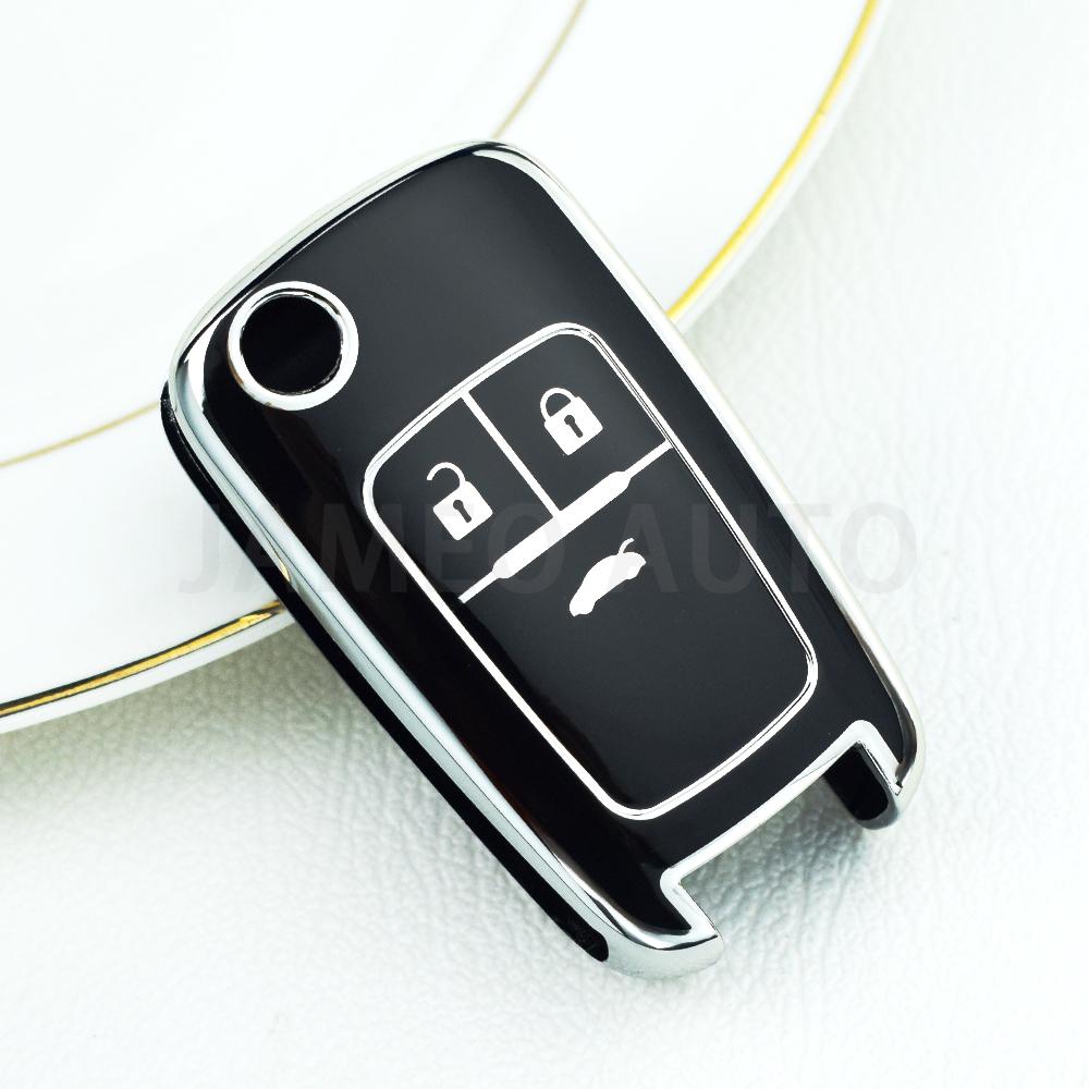 2/3/4/5 Buttons Car Flip Key Cover Case For Chevrolet Cruze Aveo For Buick Opel Corsa Antara Zafira Meriva Insignia Keychain