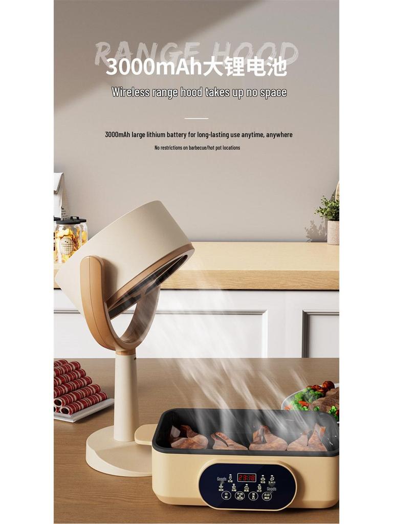 Portable Mini Desktop Range Hood for Hot Pot Cooking