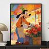 Disney diamond painting handmade diy flat 5D Goofy pruning roses painting art home decoration