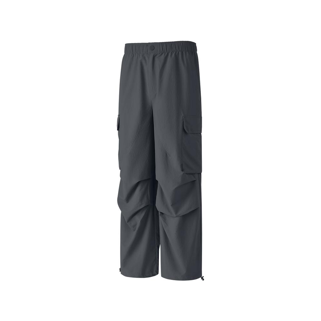 Skechers Versatile Loose Fit Straight Leg Sports Water Resistant Windproof Durable Casual Pants Men bottoms Slate-Black P125M013-00NG