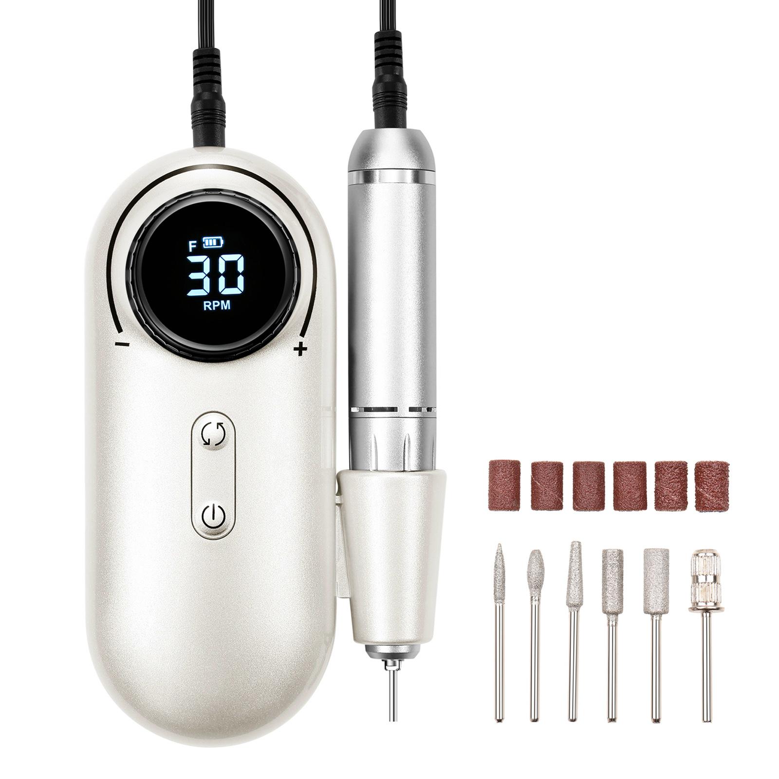 

Электрическая дрель для ногтей, набор лаков для ногтей, комплект фрез для ногтей, 30000 об/мин, дрель для ногтей, ручка, пилочка для маникюра